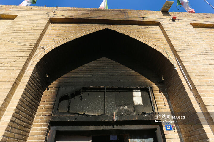 تخریب ساختمان خانه انقلاب اسلامی اصفهان در اغتشاشات اخیر