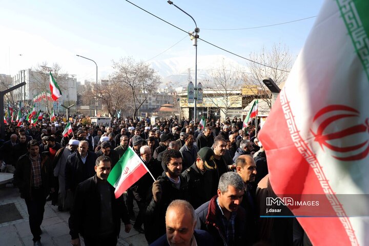 راهپیمایی محکومیت اغتشاشات در سنندج