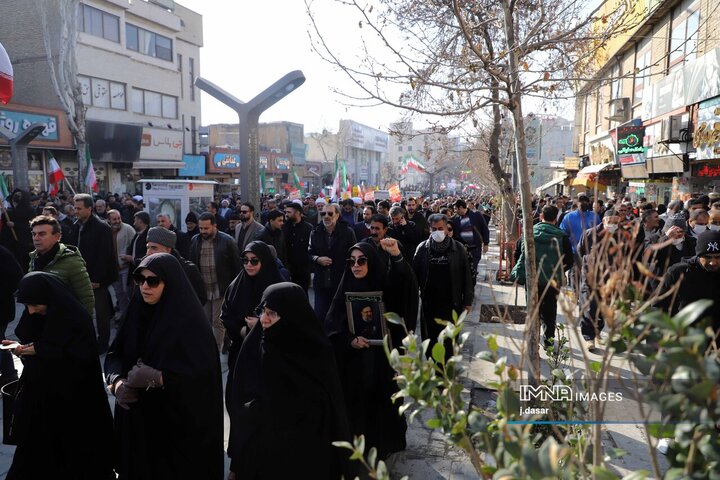 راهپیمایی محکومیت اغتشاشات در سنندج