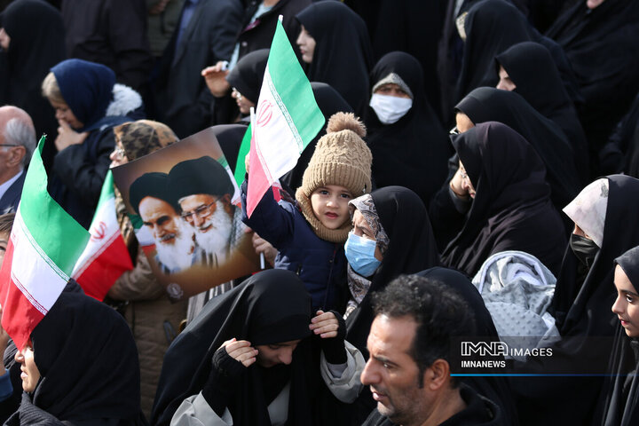 راهپیمایی محکومیت اغتشاشات در همدان