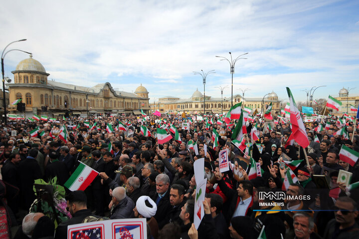 راهپیمایی محکومیت اغتشاشات در همدان