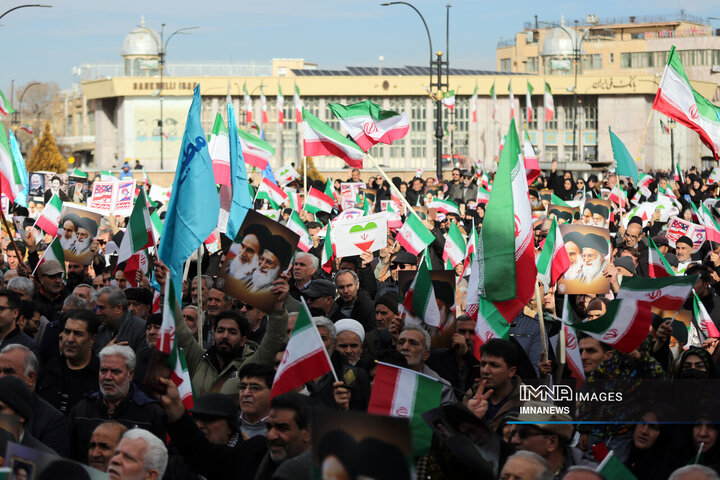 راهپیمایی محکومیت اغتشاشات در همدان