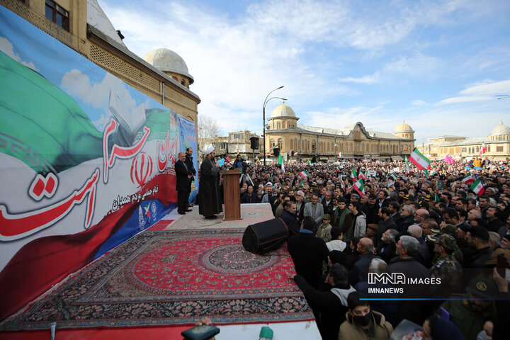 راهپیمایی محکومیت اغتشاشات در همدان