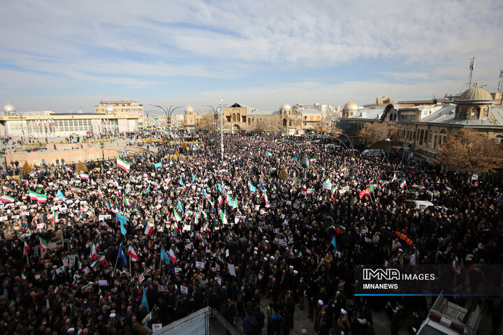 راهپیمایی محکومیت اغتشاشات در همدان