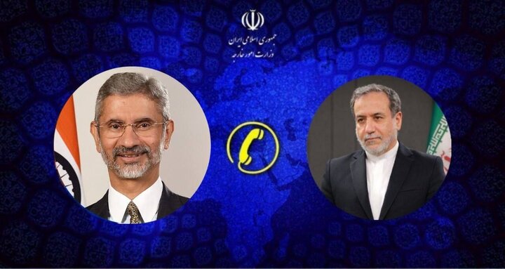 گفت‌وگوی تلفنی وزرای امور خارجه ایران و هند