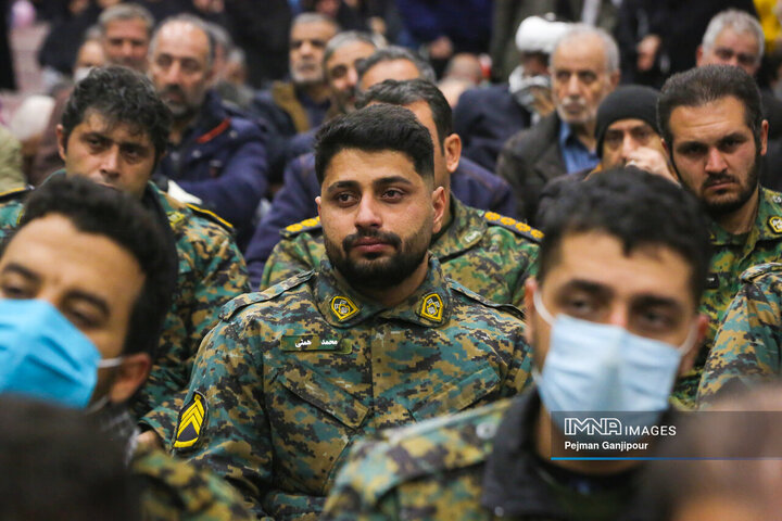 آیین بزرگداشت شهدای اغتشاشات اخیر در اصفهان