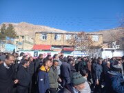 پیکر مطهر شهید مدافع امنیت «سجاد میرزایی» در سمیرم تشییع شد