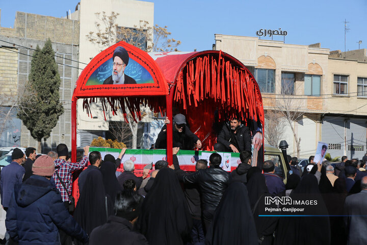 تشییع پیکر 7 شهید اغتشاشات اصفهان