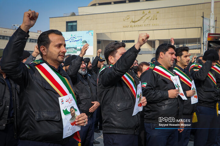 تشییع پیکر مطهر شهید شهرداری مشهد مقدس،عیسی علی‌پور