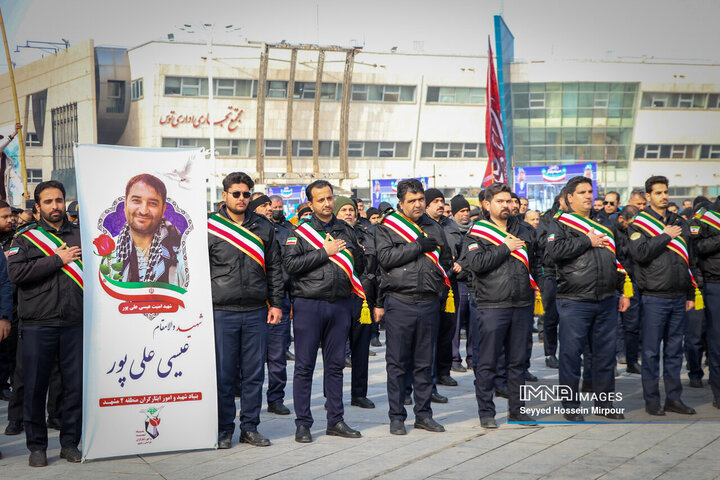 تشییع پیکر مطهر شهید شهرداری مشهد مقدس،عیسی علی‌پور