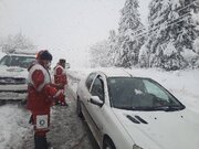امدادرسانی هلال‌احمر مازندران به ۱۵۴ حادثه‌دیده برف و کولاک
