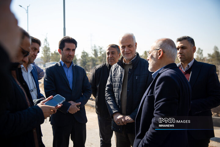 بازدید شهردار اصفهان از پروژه «باغ فدک» و «باغ تندرستی»