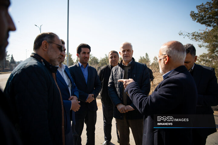بازدید شهردار اصفهان از پروژه «باغ فدک» و «باغ تندرستی»