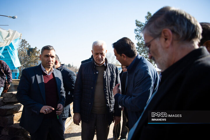 بازدید شهردار اصفهان از پروژه «باغ فدک» و «باغ تندرستی»