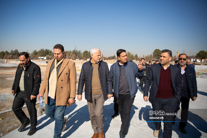 بازدید شهردار اصفهان از پروژه «باغ فدک» و «باغ تندرستی»