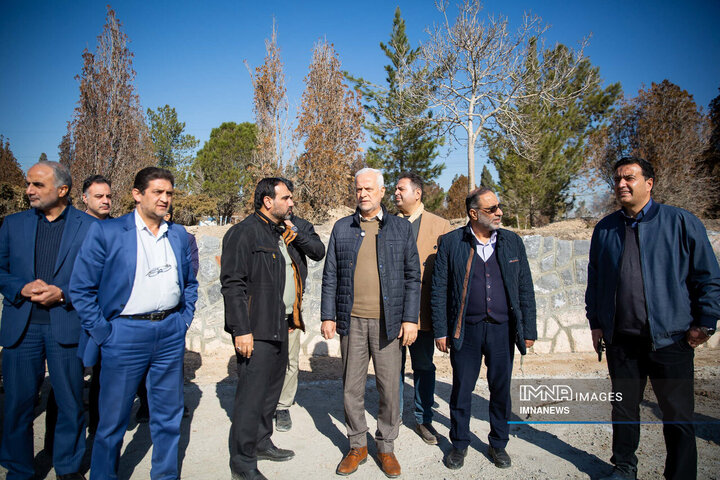 بازدید شهردار اصفهان از پروژه «باغ فدک» و «باغ تندرستی»