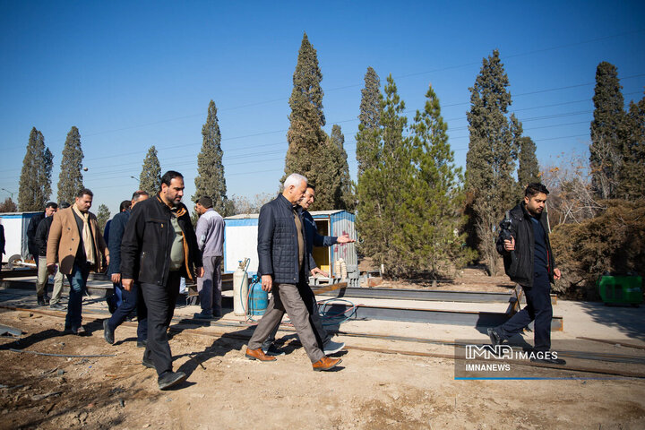 بازدید شهردار اصفهان از پروژه «باغ فدک» و «باغ تندرستی»