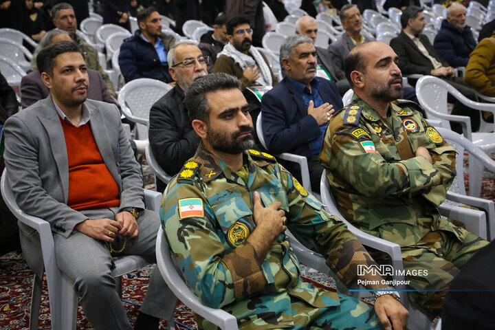 مراسم بزرگداشت شهدای حملات تروریستی آمریکایی، صهیونی در اصفهان