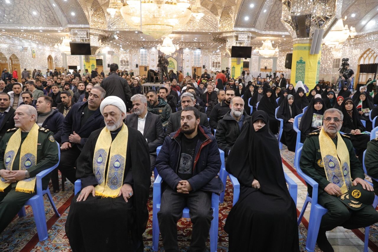 رونمایی از سنگ مزار شهید سلامی در حرم حضرت عبدالعظیم(ع)