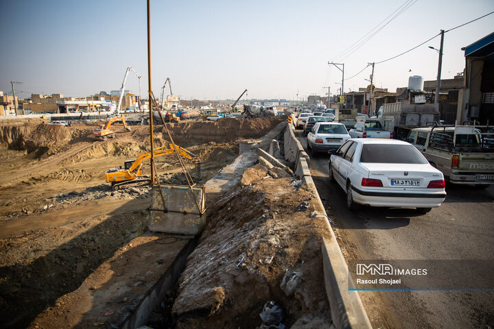 پروژه بزرگراه شهید آیت‌الله رئیسی اصفهان