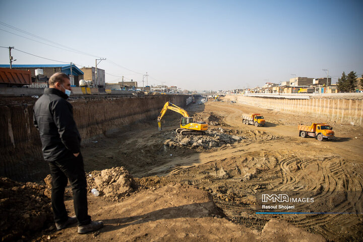 پروژه بزرگراه شهید آیت‌الله رئیسی اصفهان