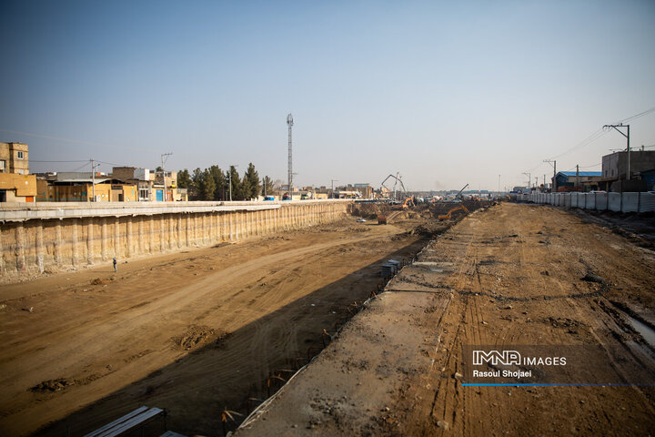 پروژه بزرگراه شهید آیت‌الله رئیسی اصفهان