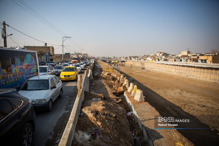 پروژه بزرگراه شهید آیت‌الله رئیسی اصفهان