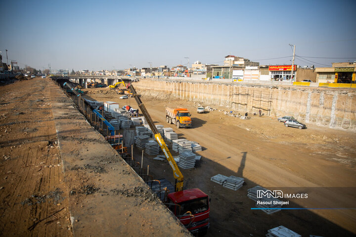 پروژه بزرگراه شهید آیت‌الله رئیسی اصفهان