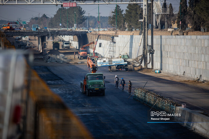 پروژه بزرگراه شهید آیت‌الله رئیسی اصفهان