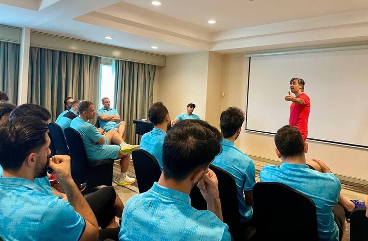 برگزاری جلسه فنی تیم ملی فوتسال ایران در روز بازی با افغانستان