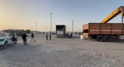 انجام نخستین عملیات ترانزیت کالای بین‌المللی از مرز چذابه