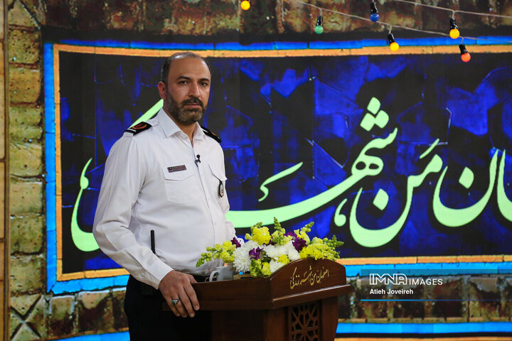 آتش‌پاد امید باقری، مدیرعامل سازمان آتش‌نشانی و خدمات ایمنی شهرداری اصفهان 