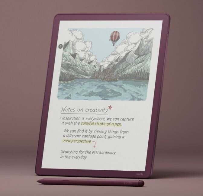 تبلت E‑Ink رنگی آمازون با ویژگی‌های هوش مصنوعی و عمر باتری چشمگیر