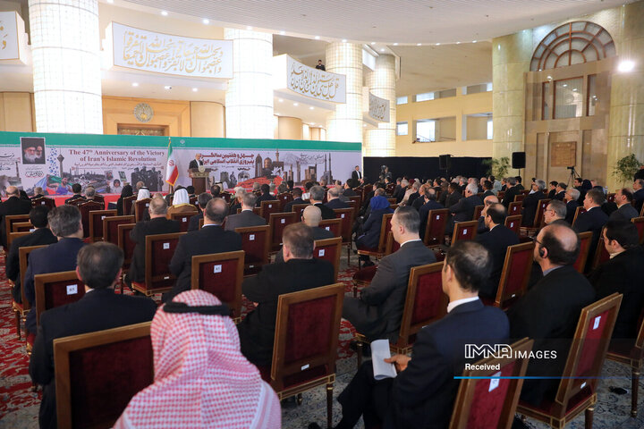 مراسم سالگرد پیروزی انقلاب اسلامی با حضور سفرا و مسئولان نمایندگی‌های بین المللی مقیم ایران