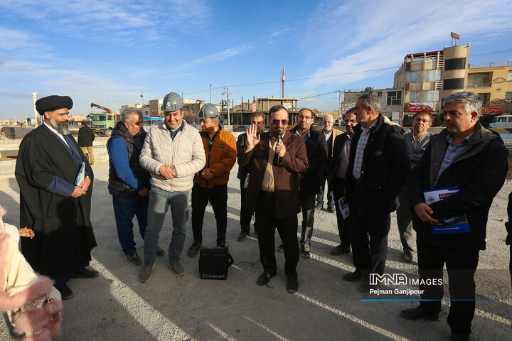 بازدید معتمدین منطقه 14 شهرداری اصفهان از پروژه‌های منطقه
