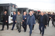 رونمایی از ۱۲۵ دستگاه اتوبوس درون‌شهری شهرداری تبریز