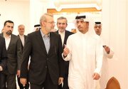 دیدار لاریجانی با نخست‌وزیر و وزیر امور خارجه‌ قطر