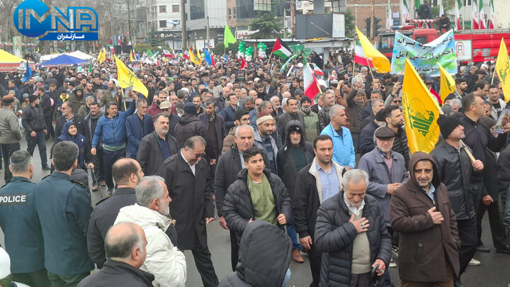 فیلم| لبیک غیورمردان مازندرانی به رهبری در راهپیمایی ۲۲ بهمن