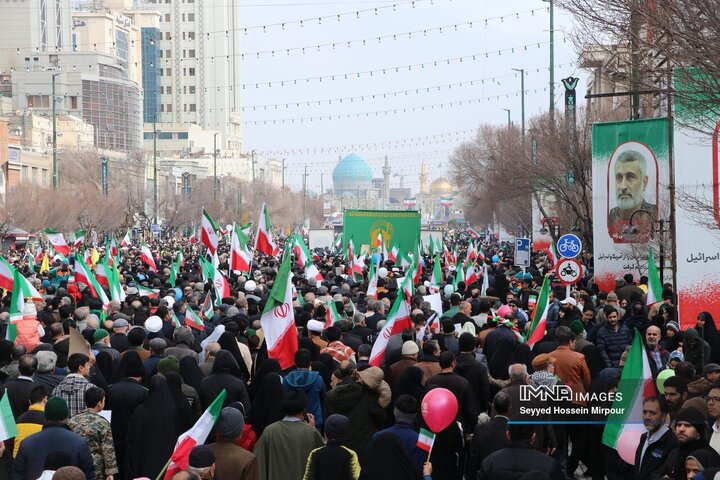 فیلم| نمایش ایستادگی مردم دیار خورشید با حضور کم نظیر در راهپیمایی ۲۲ بهمن