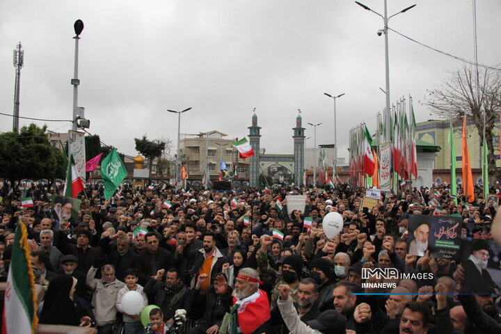راهپیمایی یوم الله 22 بهمن در آمل