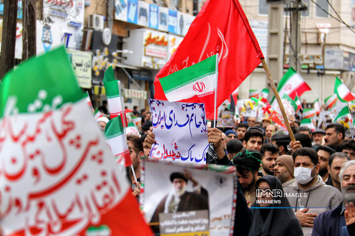 راهپیمایی یوم الله 22 بهمن در کرمانشاه