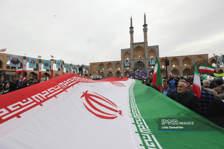 راهپیمایی یوم الله 22 بهمن در یزد