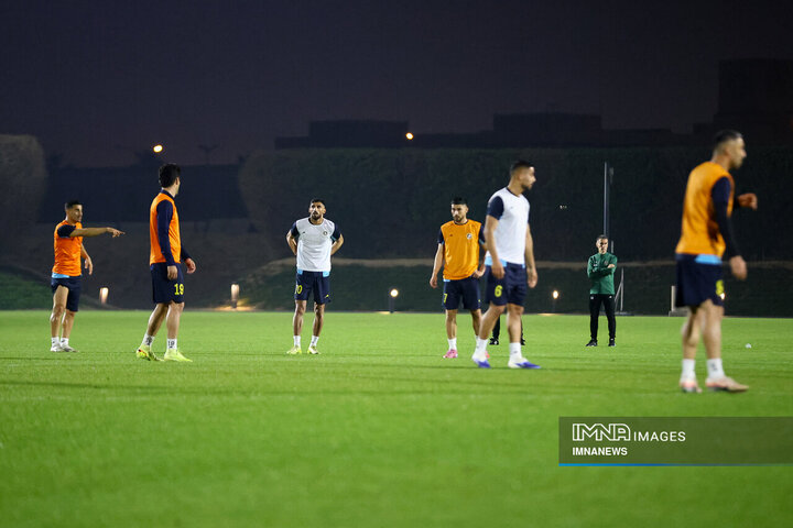 آخرین تمرین سپاهان پیش از بازی با الاهلی دوحه