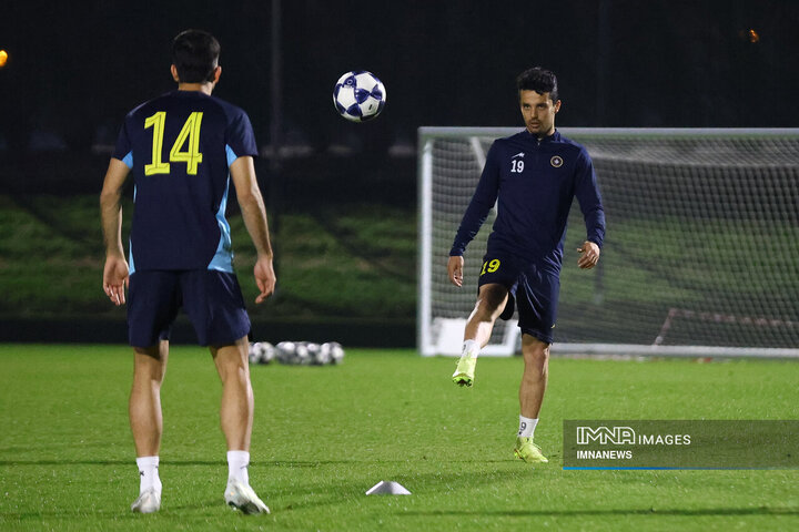 آخرین تمرین سپاهان پیش از بازی با الاهلی دوحه