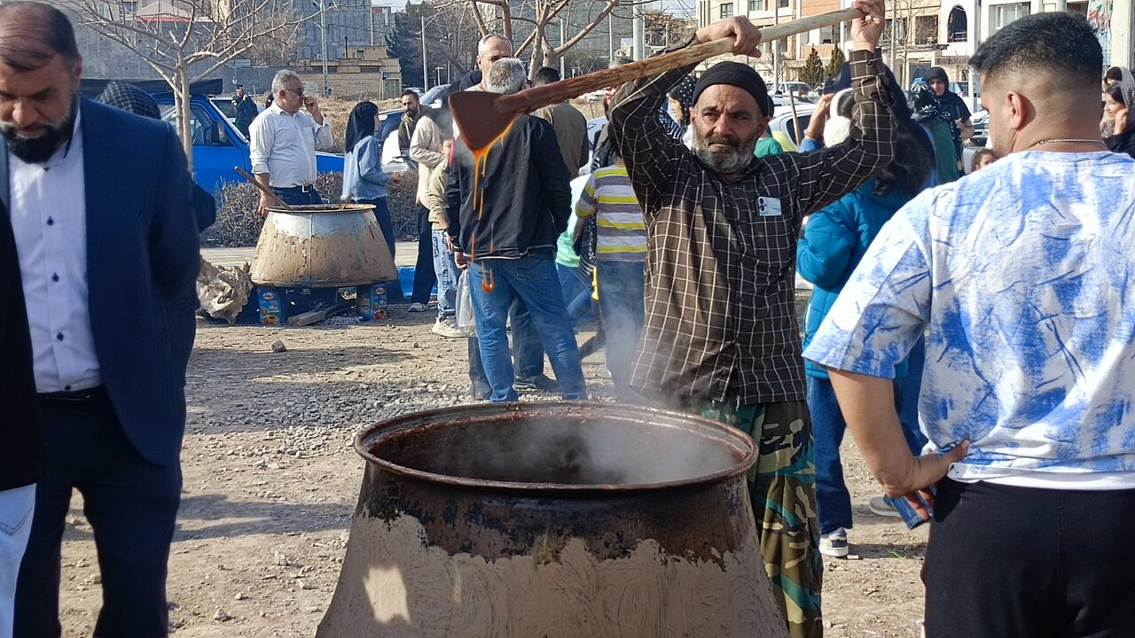 فیلم| جشنواره پخت «سمنو» در بجنورد