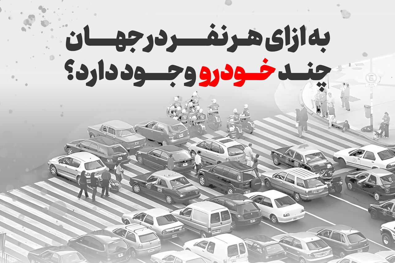 به‌ ازای هر نفر در جهان چند خودرو وجود دارد؟