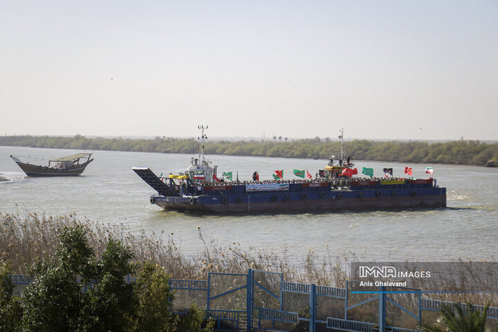 بعد از سال‌ها غربت، ۸۵ شهید بر دوش موج‌های اروند به خانه رسیدند