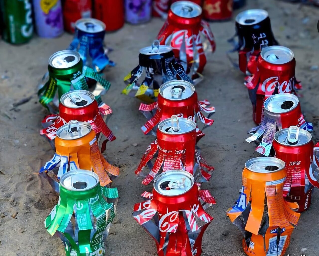 کودکان غزه با بطری‌ سنت رمضان را احیا کردند