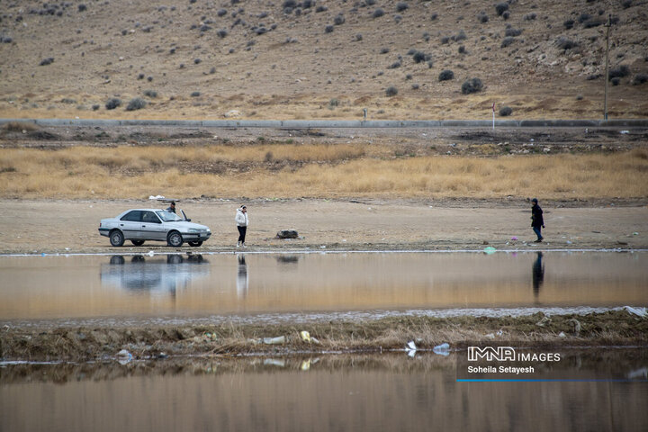 دریاچه مهارلو؛ آینه‌ای صورتی از آرامش در دل طبیعت فارس