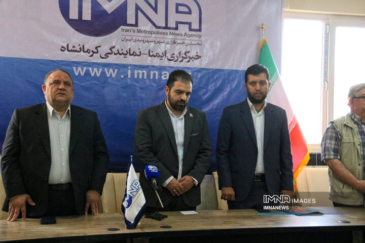 آیین معارفه سرپرست خبرگزاری ایمنا در استان کرمانشاه